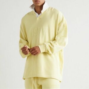 Essentials Men's Light Yellow Crewneck Sweater
